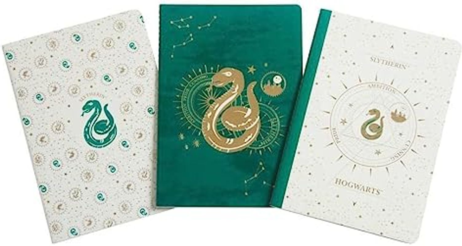 Harry Potter: Slytherin Constellation Sewn Notebook Collection (Set of 3)