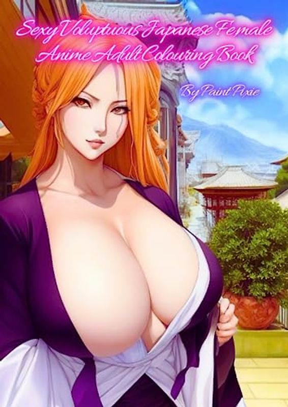 Sexy Voluptuous Japanese Female Anime Adult Colouring Book