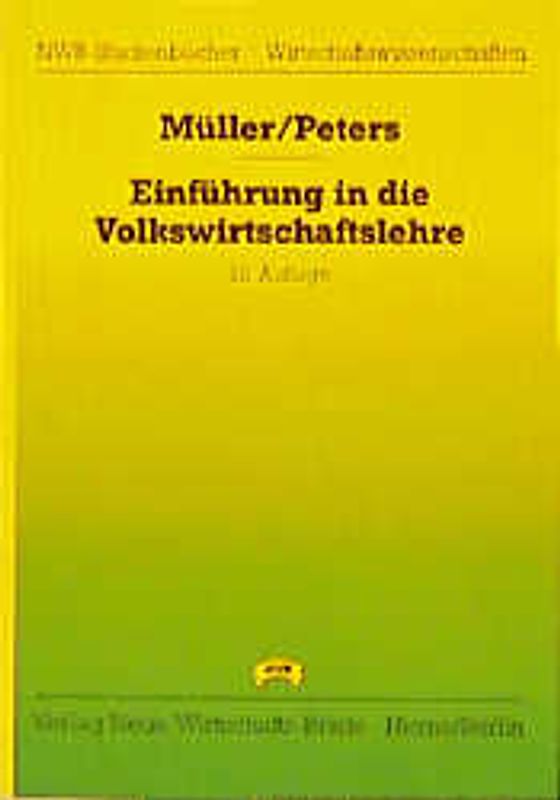 Einführung in die Volkswirtschaftslehre