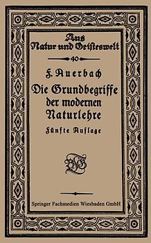 Die Grundbegriffe der modernen Naturlehre