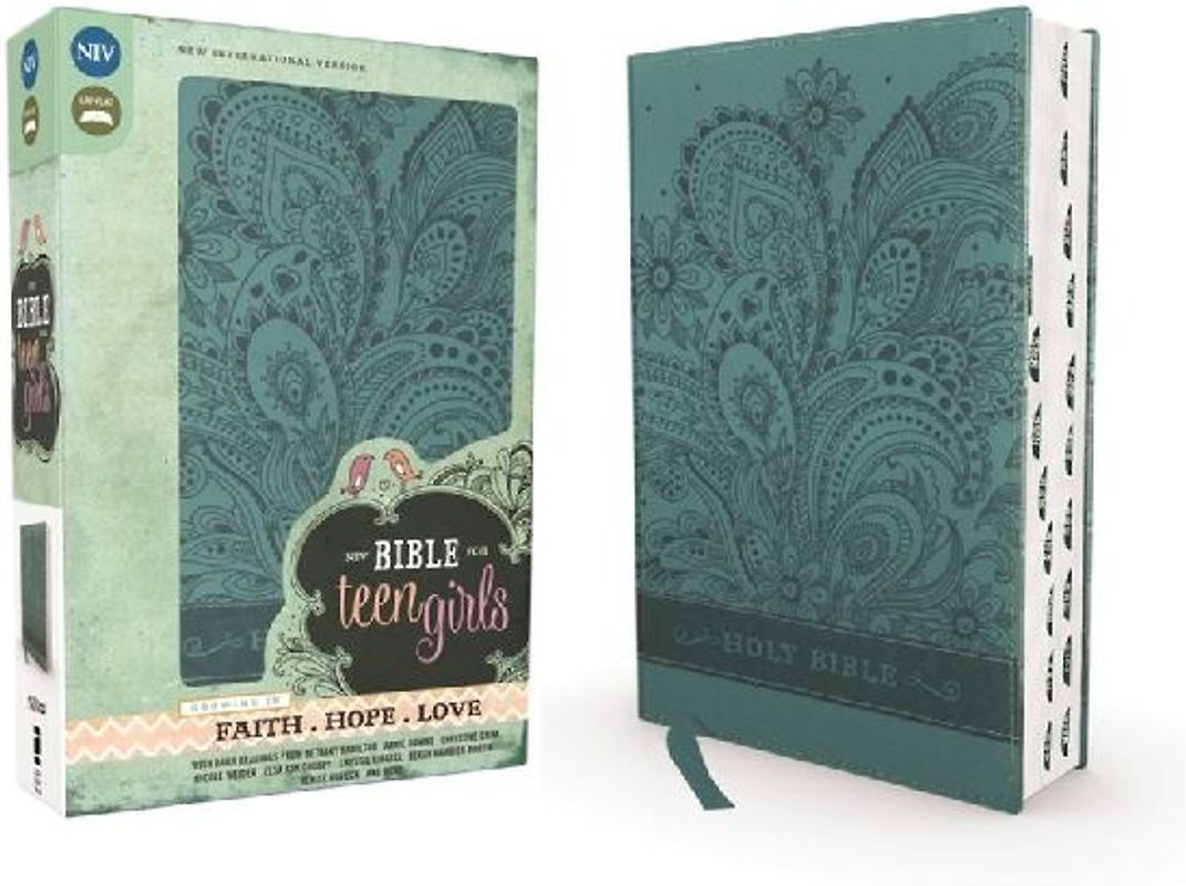 Niv, Bible for Teen Girls, Leathersoft, Blue, Thumb Indexed Tabs