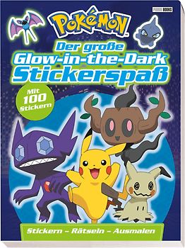 Pokémon: Der große Glow-in-the-Dark Stickerspaß: Stickern - Rätseln - Ausmalen