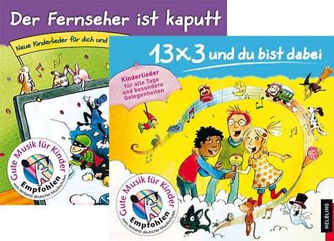 Lieder-CDs 13x3 + Der Fernseher ist kaputt