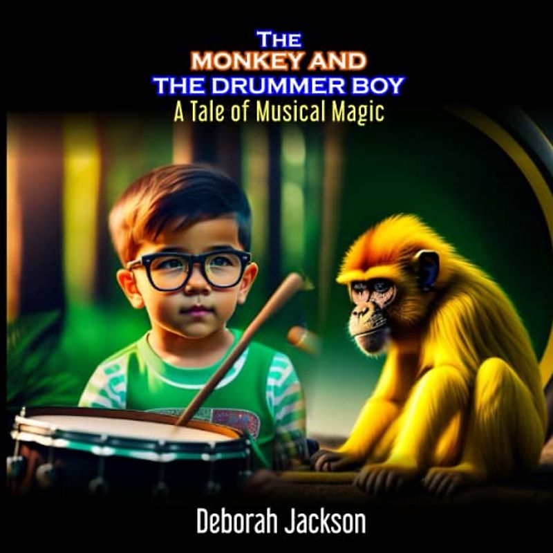 The Yellow Monkey and the Drummer Boy aged 4-8: A Tale of Musical Magic, Children's musical picture book, Animal storybook with music theme