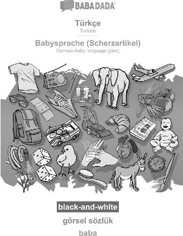 Türkçe - Babysprache (Scherzartikel), görsel sözlük, BW