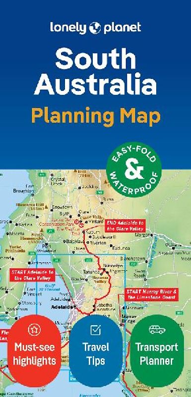Lonely Planet South Australia Planning Map