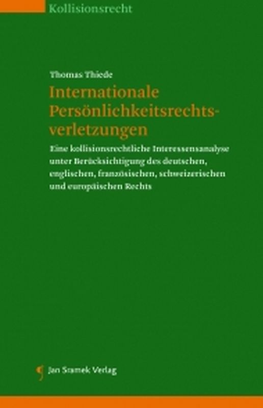 Internationale Persönlichkeitsrechtsverletzungen