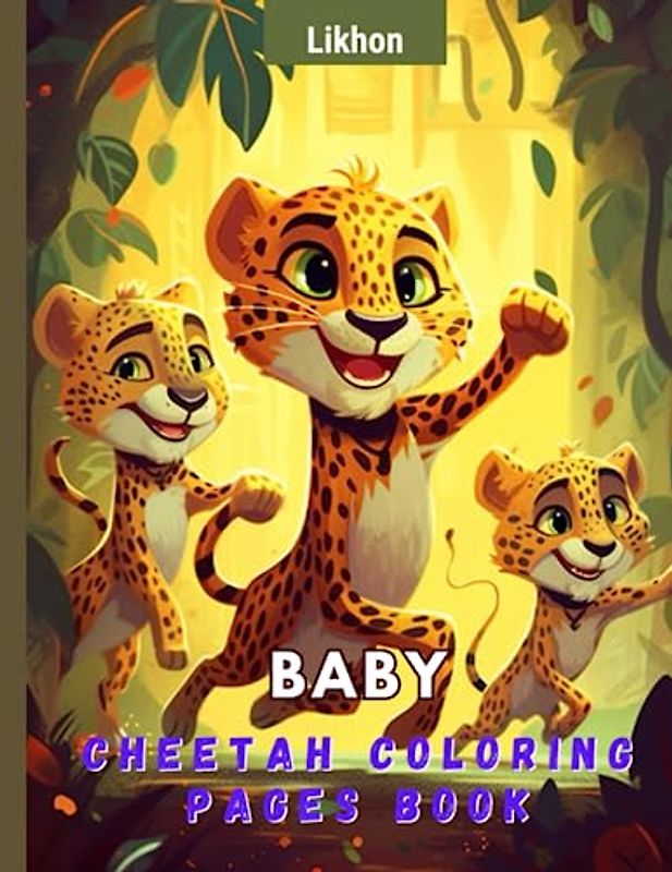 Likhon Baby Cheetah Coloring Pages Book