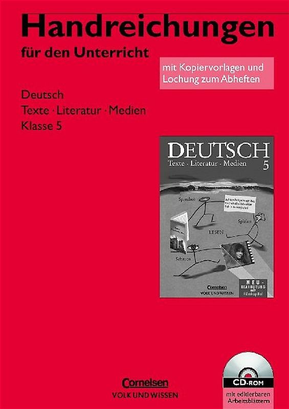 Deutsch Texte - Literatur - Medien. Lehrerband Klasse 5