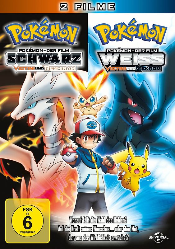 Pokémon - Der Film: Weiß - Victini and Zekrom / Schwarz - Victini and Reshiram [2 DVDs] DVD