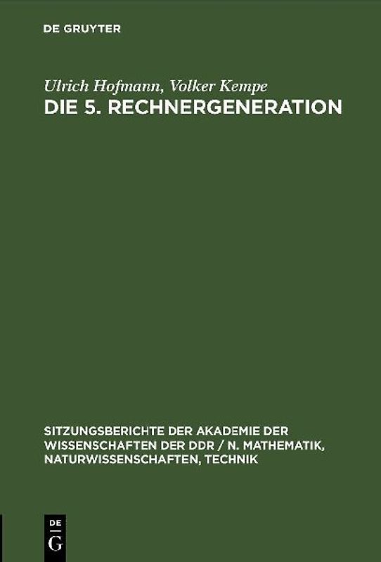 Die 5. Rechnergeneration