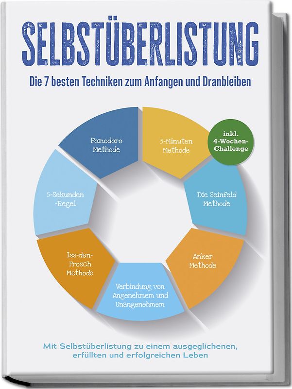 Selbstüberlistung: Die 7 besten Techniken zum Anfangen und Dranbleiben - Mit Selbstüberlistung zu einem ausgeglichenen, erfüllten und erfolgreichen Leben – inkl. 4-Wochen-Challenge Selbstüberlistung: Die Geheimwaffe, um den inneren Schweinehund zu besiegen - Methoden und Techniken um Selbstzweifel zu überwinden, Ziele zu setzen und um diese umzusetzen – inkl. 4-Wochen-Challenge