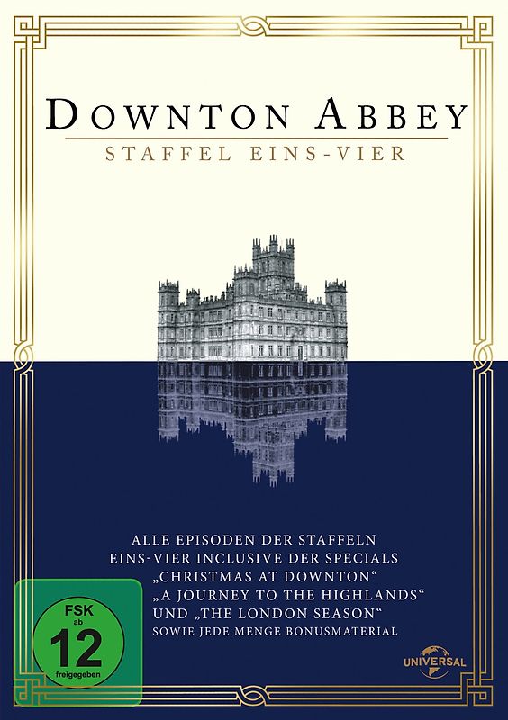 Downton Abbey - Season 1-4 [Digipack, 16 DVDs inkl. exklusiver Soundtrack-CD] DVD