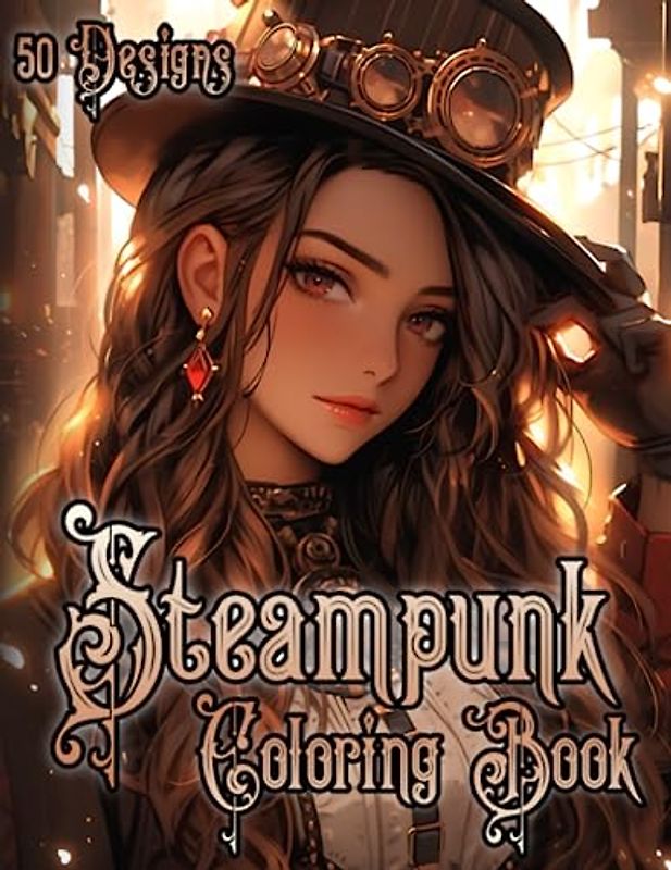 Clockwork Gears: A Captivating Victorian Steampunk Coloring Experience for Teens & Adults