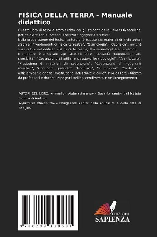 FISICA DELLA TERRA - Manuale didattico