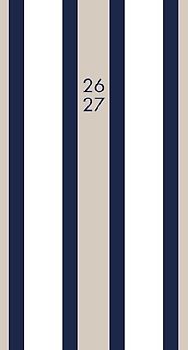 Pinstripe 2-Year 2026-27 3.5 X 6.5 Monthly Pocket Planner