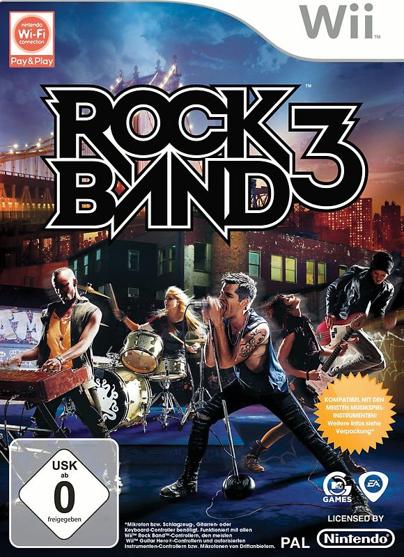 Rock Band 3 Nintendo Wii