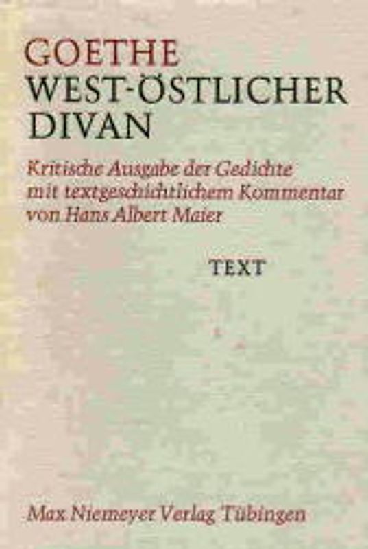West-östlicher Divan