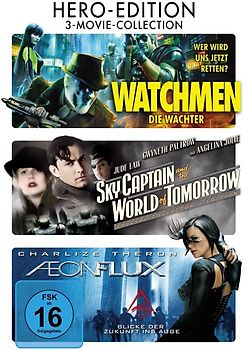 Hero-Edition: Watchmen - Die Wächter / Sky Captain And The World Of Tomorrow / Aeon Flux [3 DVDs, 3-Movie-Collection] DVD