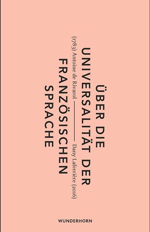 Über die Universalität der französischen Sprache