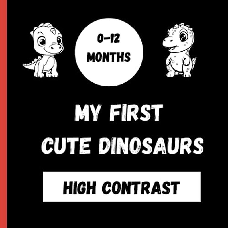 My first cute dinosaurs: High Contrast