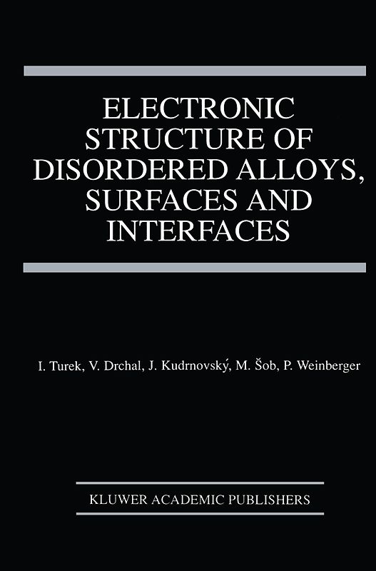 Electronic Structure of Disordered Alloys, Surfaces and Interfaces