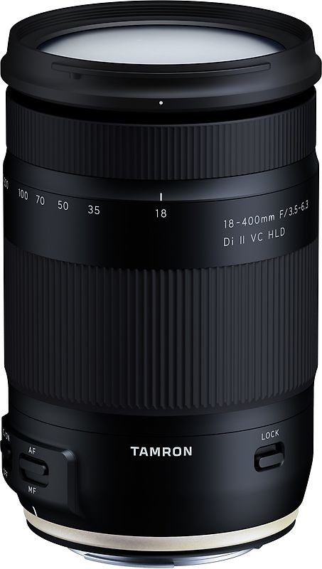 Tamron 18-400 mm F3.5-6.3 Di HLD VC II 72 mm Filtergewinde (Canon EF Anschluss) schwarz