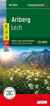 freytag & berndt Wanderkarte WK 5504 Arlberg, Lech 1:35.000