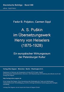 A. S. Puškin im Übersetzungswerk Henry von Heiselers (1875-1928)