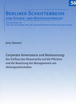 Corporate Governance und Besteuerung:
