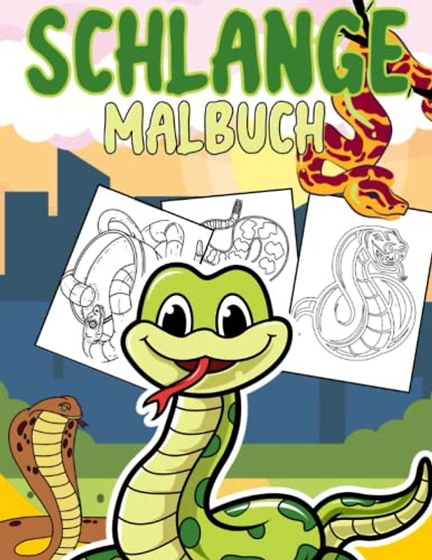 Schlange Malbuch: Malvorlagen Für Jungen, Mädchen (4–8, 8–12 Jahre) und Erwachsene: 44 originelle und einzigartige Schlange-Designs: Für ... für alle: Nettes Geschenk für Jeden Anlass