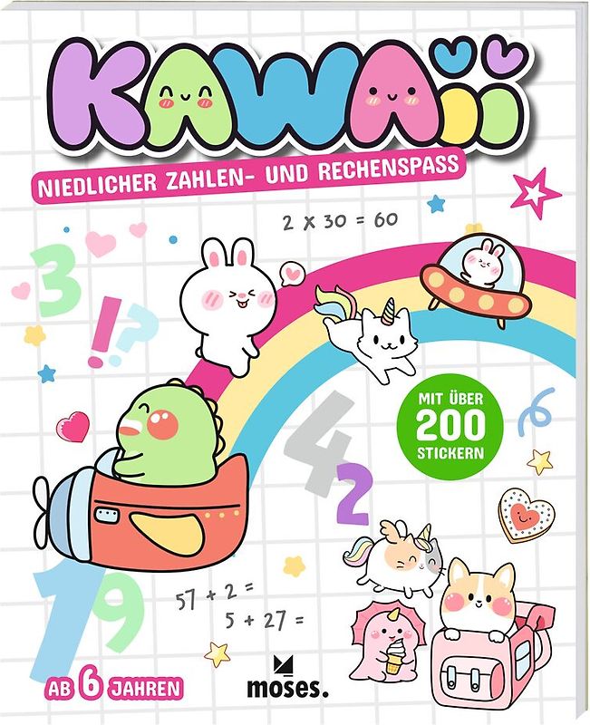 KAWAII Supersüßer Rätsel- und Malspaß
