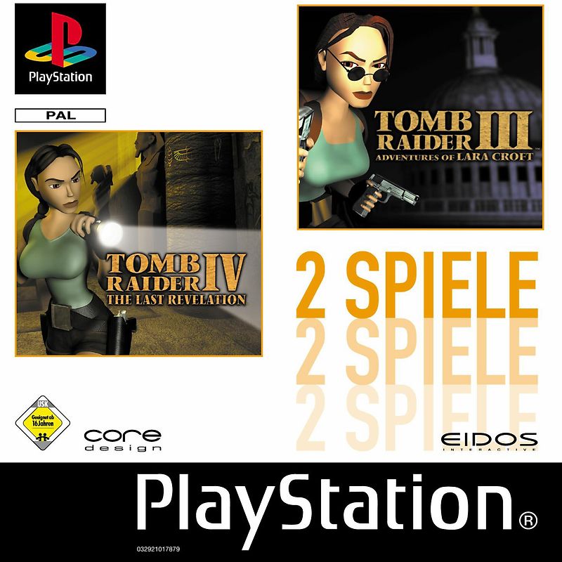 Tomb Raider III - Adventures of Lara Croft / Tomb Raider IV - The Last Revelation [2 Discs] PlayStation 1