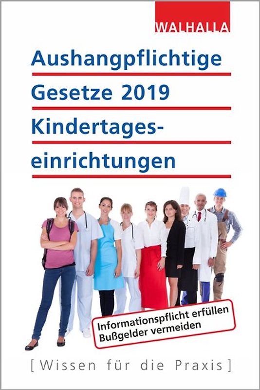 Aushangpflichtige Gesetze 2019 Kindertageseinrichtungen