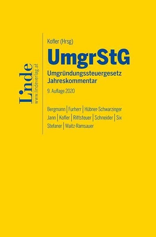 UmgrStG | Umgründungssteuergesetz 2020