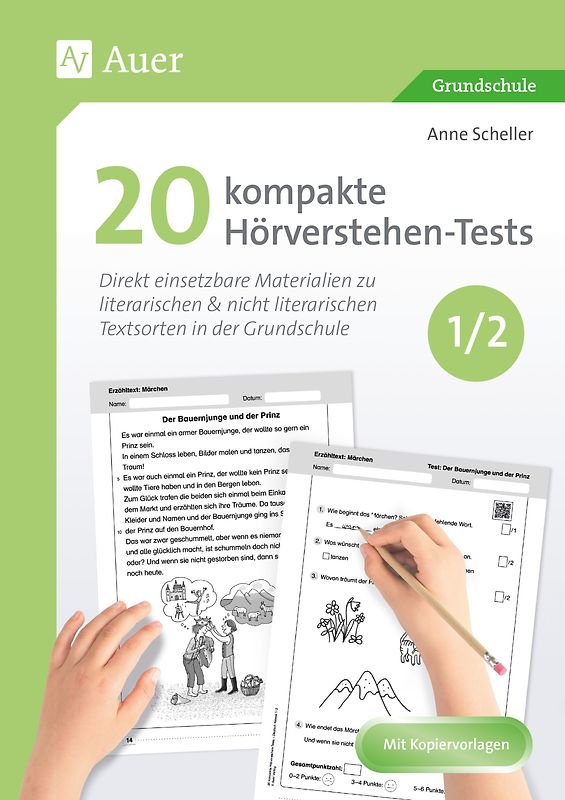 20 kompakte Hörverstehen-Tests für Klasse 1/2