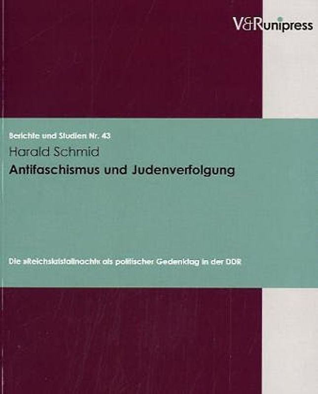 Antifaschismus und Judenverfolgung