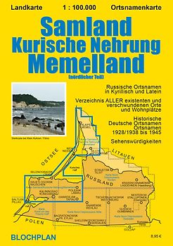 Landkarte Samland/Kurische Nehrung/Memelland