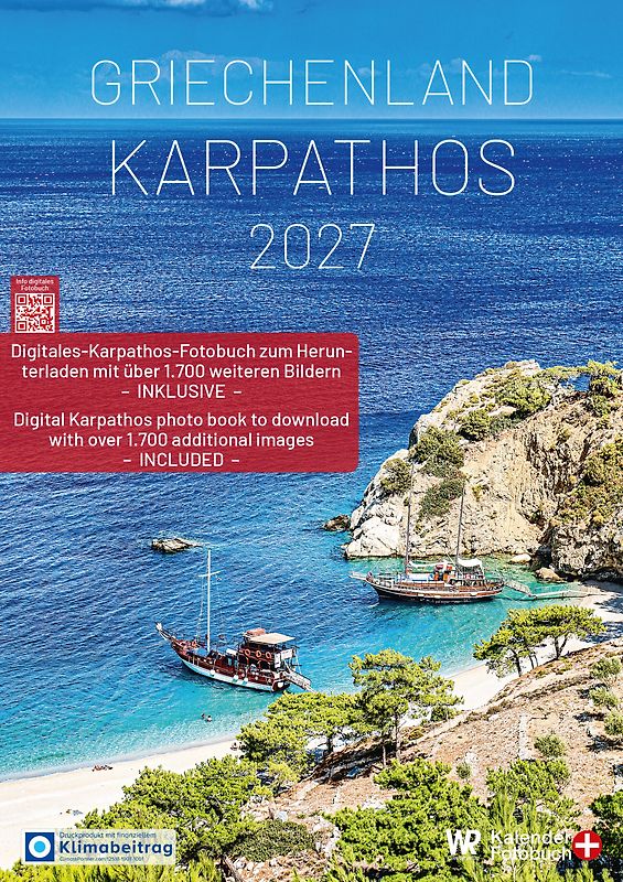 Kalender Griechenland | Karpathos 2027 A3 hochformat mit großem Kalendarium für Deine Einträge