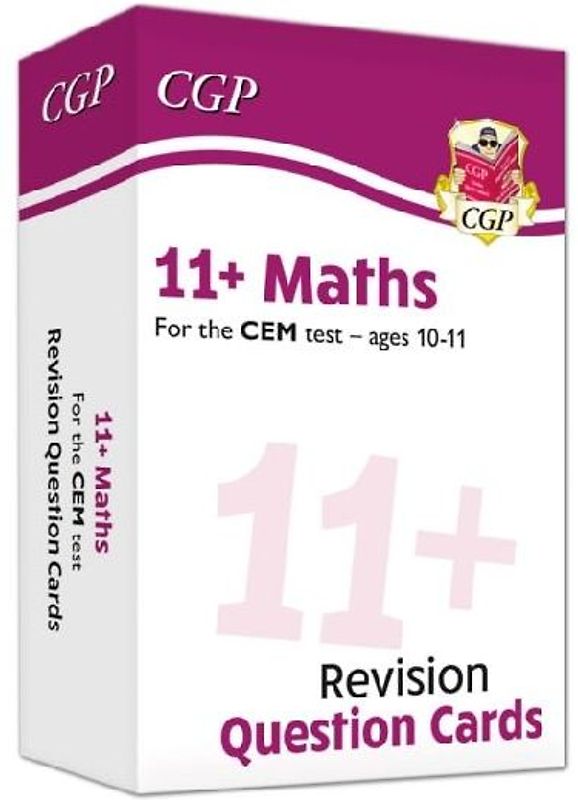 11+ CEM Maths Revision Question Cards - Ages 10-11