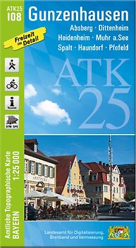 ATK25-I08 Gunzenhausen (Amtliche Topographische Karte 1:25000)