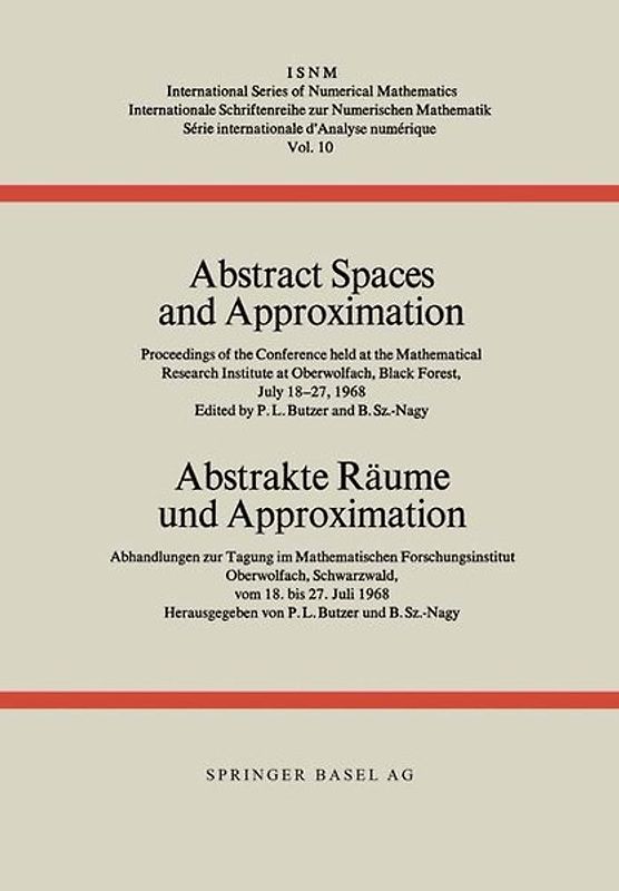 Abstract Spaces and Approximation / Abstrakte Räume und Approximation