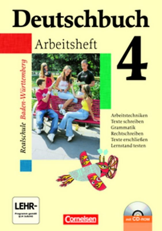 Deutschbuch - Realschule Baden-Württemberg / Band 4: 8. Schuljahr - Arbeitsheft mit Lösungen und Übungs-CD-ROM