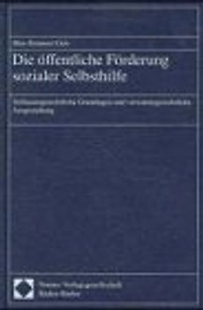 Die öffentliche Förderung sozialer Selbsthilfe