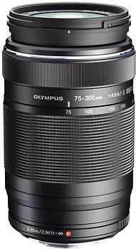 Olympus 75-300 mm F4.8-6.7 ED II 58 mm Filtergewinde (Micro Four Thirds Anschluss) schwarz