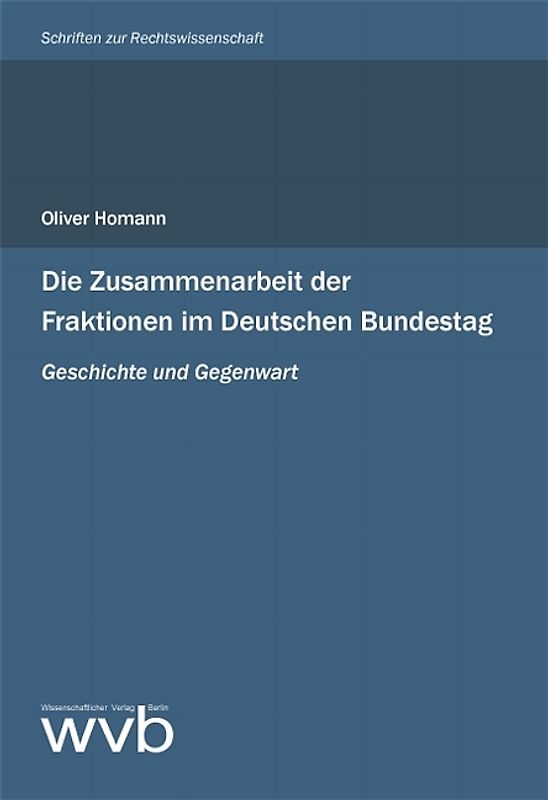 Die Zusammenarbeit der Fraktionen im Deutschen Bundestag