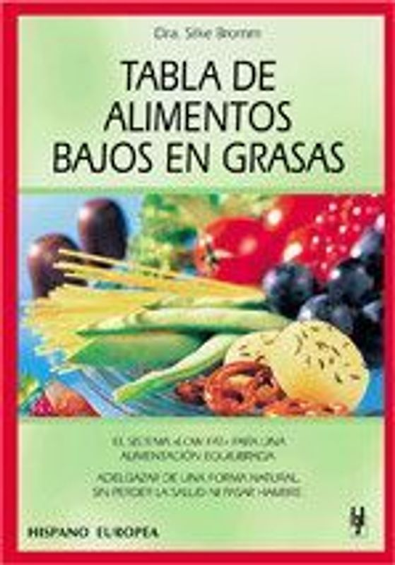 Tabla de alimentos bajos en grasas