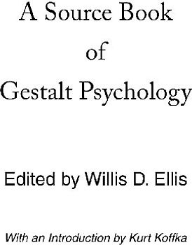 A Source Book of Gestalt Psychology
