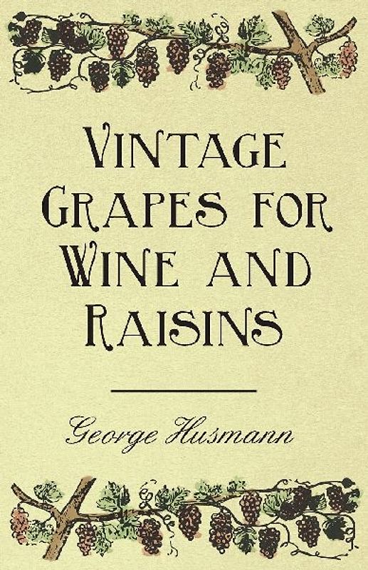 Vintage Grapes for Wine and Raisins