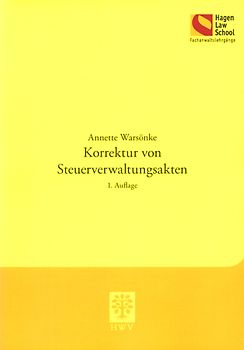 Korrektur von Steuerverwaltungsakten